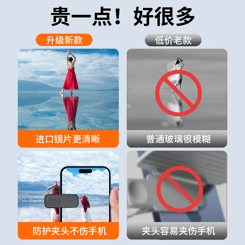 【新款天空之镜】手机拍摄倒影夹自拍境拍摄神器2025拍照镜子辅助器专用镜头夹子旅行照相拍高清倒影辅助器
