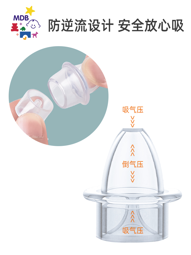 MDB吸鼻器 新生婴儿专用洗鼻涕屎儿童宝宝鼻塞口吸式家用神器幼儿 - 图3