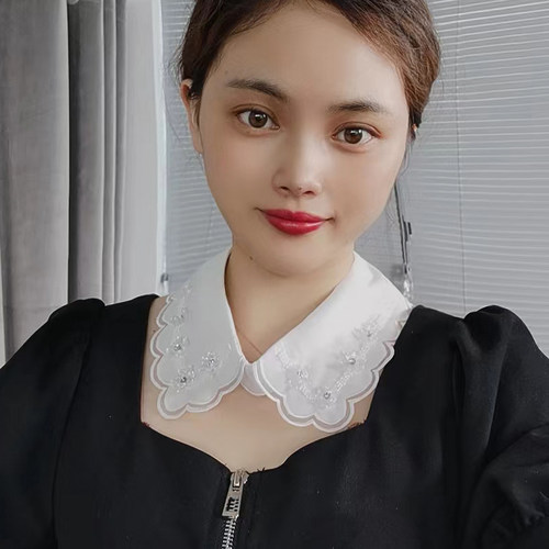 春夏配裙领口装饰假领子女减龄娃娃领多功能披肩假衣领韩版小领子 - 图2