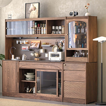 Wood Bou Furniture Log Dining Side Cabinet Nordic Minima Day Style Retro Solid Wood Storage Integrated Wine Cabinet Leaning Against Wall Tea Water Cabinet