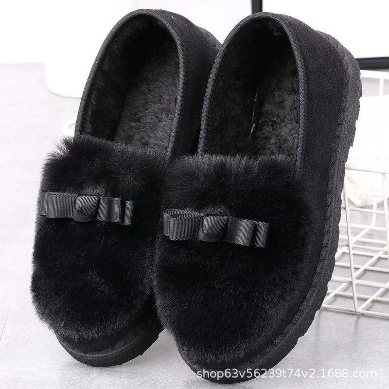 2025新款女鞋晋江秋冬季豆豆棉鞋女士棉鞋月子鞋室内厚底防滑低帮,淘宝优惠券,粉丝福利购,淘宝优惠卷