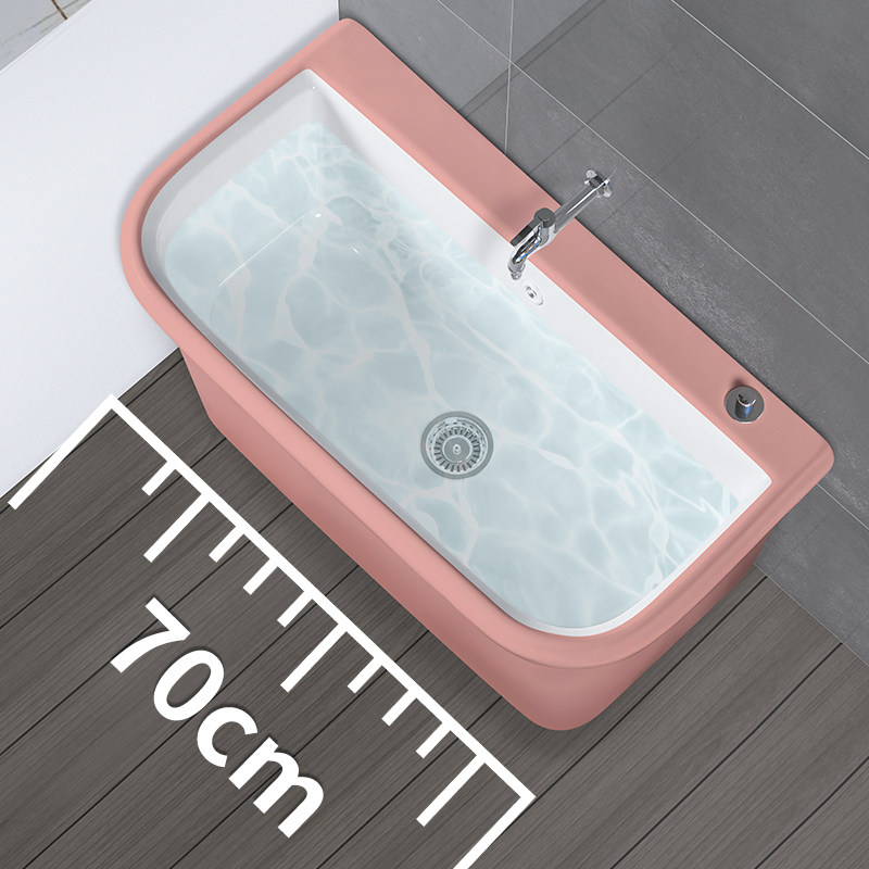 陶瓷拖把池洗地池家用高脚带腿阳台粉色落地拖布池自动下水大小号,淘宝优惠券,粉丝福利购,淘宝优惠卷