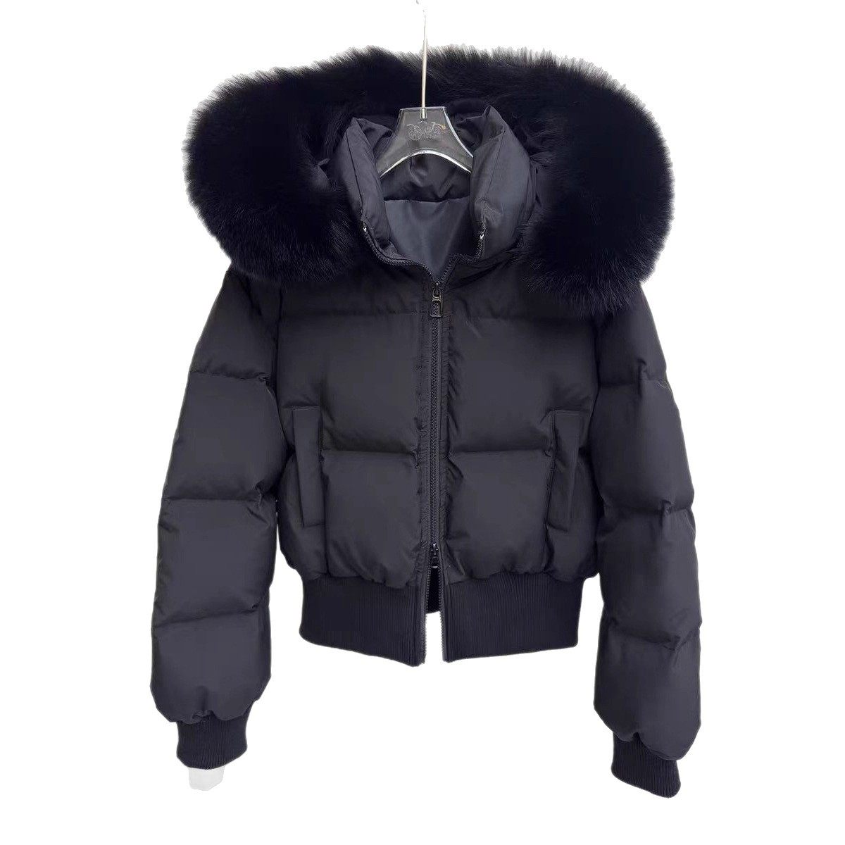 大毛领羽绒服女短款90白鸭绒加厚连帽2025冬新小个子收腰外套防寒,淘宝优惠券,粉丝福利购,淘宝优惠卷