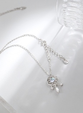 小众设计捕梦网生日礼物锁骨链