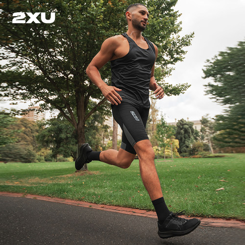 【进阶裤】2XU Light Speed系列男增强型压缩短裤进阶马拉松跑步 - 图3