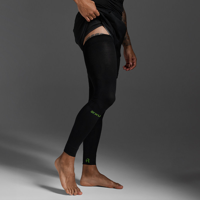 2XU Recovery系列弹力护腿护膝防滑弹力健身护腿深蹲篮球护腿