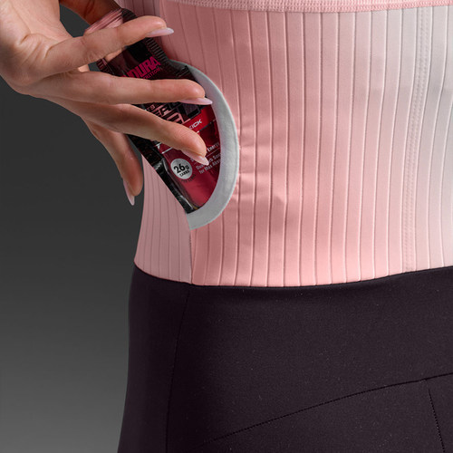 2XU Light Speed系列女士增强型骑行服短袖运动铁三连体服透气 - 图0