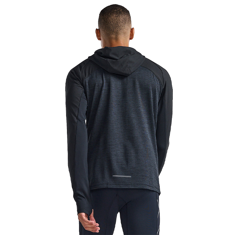 2XU 燃烧系列男户外运动夹克加绒保暖秋冬抓绒连帽衫拉链跑步外套