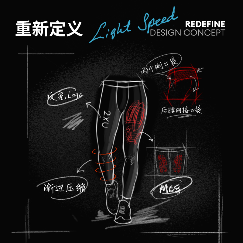 2XU Light Speed系列男士增强型压缩短裤进阶款马拉松透气速干裤 - 图1