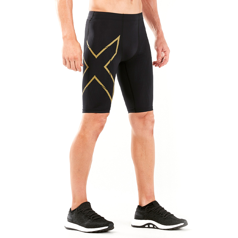 2XU Light Speed系列男士户外健身高强度MCS马拉松跑步压缩短裤