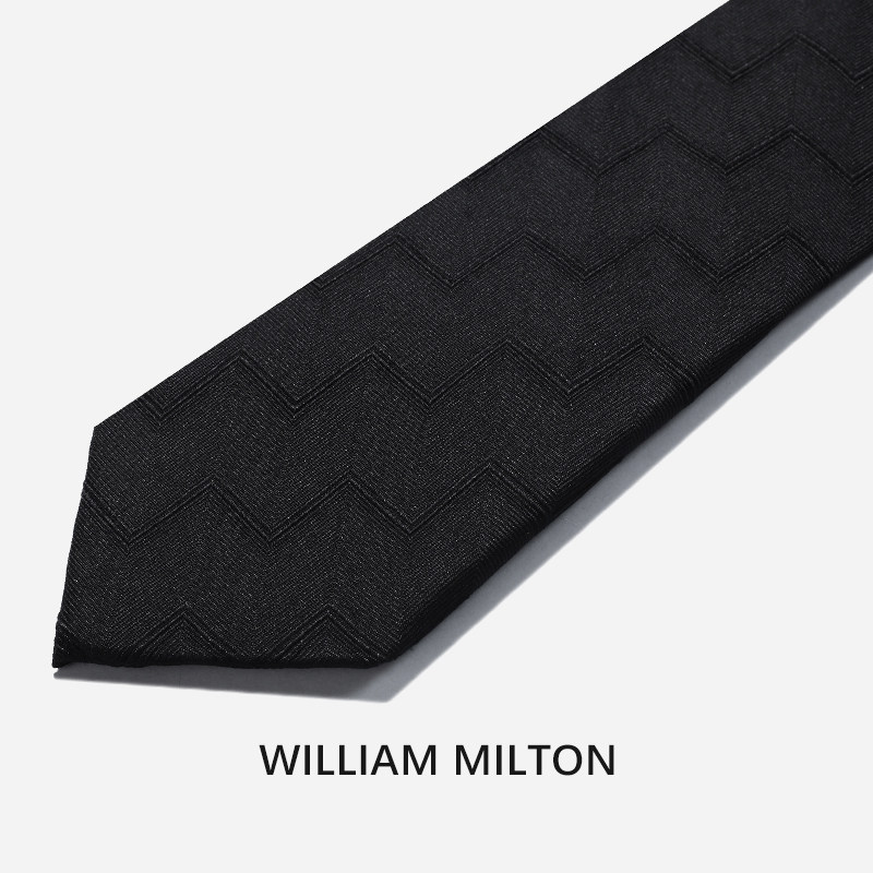 WILLIAM MILTON新步步高升真丝领带男士高级感免打结拉链轻奢礼盒,淘宝优惠券,粉丝福利购,淘宝优惠卷