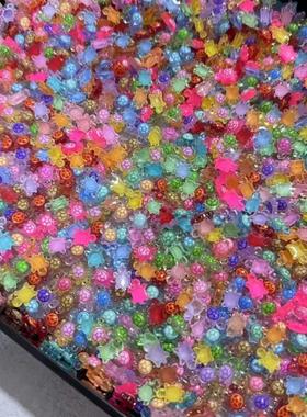 新款超级迷你小乌龟夜光彩色网红对对碰玩具diy发光树脂海龟摆件