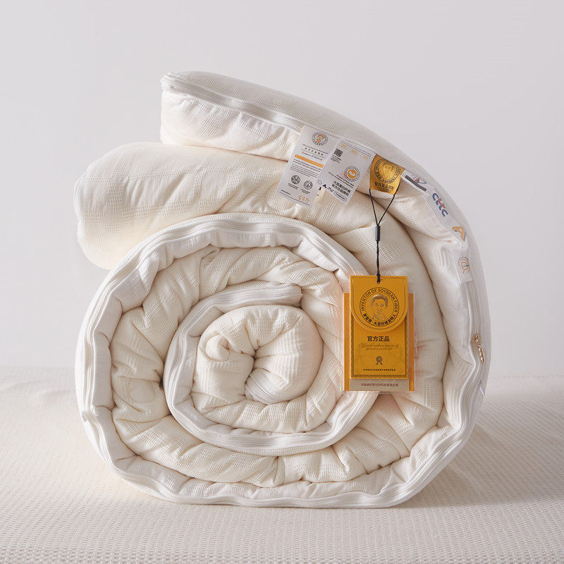 全棉华夫格李官奇55%大豆纤维被子拉链二合一子母被春秋被冬被芯 - 图3