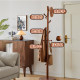 Clothes hanger floor-standing coat rack bedroom home clothes hanger simple vertical beech college dormitory bag rack