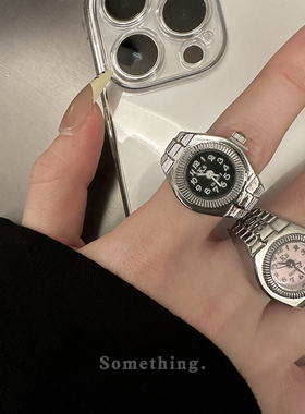 潮流嘻哈朋克手表戒指