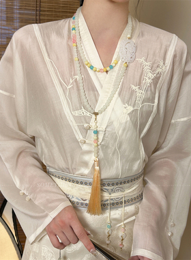 新中式汉服璎珞古风明制流苏项链