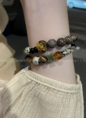 新中式小众天然玛瑙石串珠