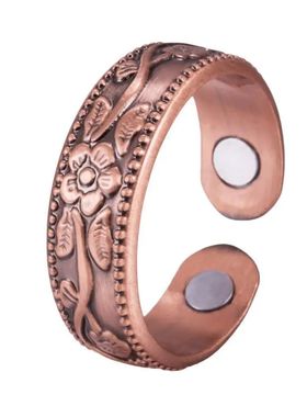 Magnetic bracelet Vintage Flower Ring Bracelet set Adjustabl