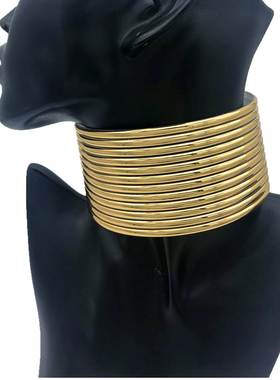 非洲部落项圈塑胶多层项链颈链女choker necklace women bracelet