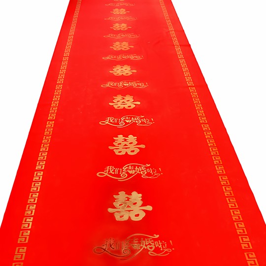 Roter Teppich, Einweg-Hochzeitsöffnung, Ladentür, verdickt, Einweihungsparty, Hochzeit, wasserdicht, rutschfest