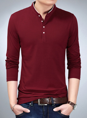 Fake Two-piece Men's Vertical llar Sweater llar Men's Pullov