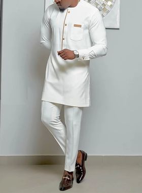 ew men's two-piece suit im-fit  dress Social suit en's  -shi