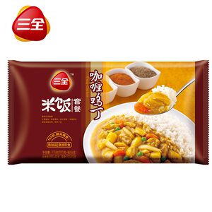 三全方便米饭微波加热方便速食即食盖浇饭咖喱鸡丁米饭套餐375g