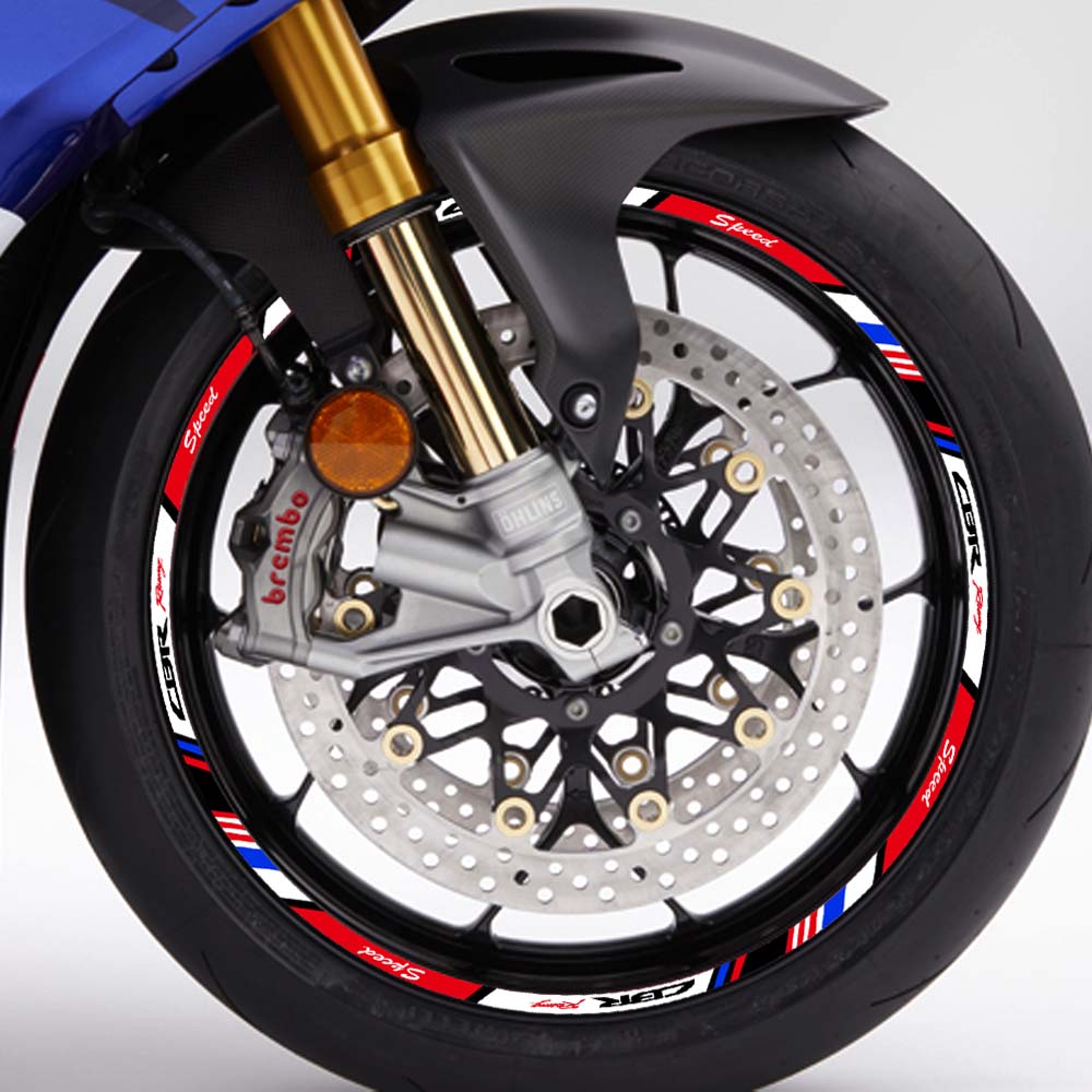适用于本田CBR650R/500/600/300改装摩托车反光轮毂框圈贴纸贴花 - 图0