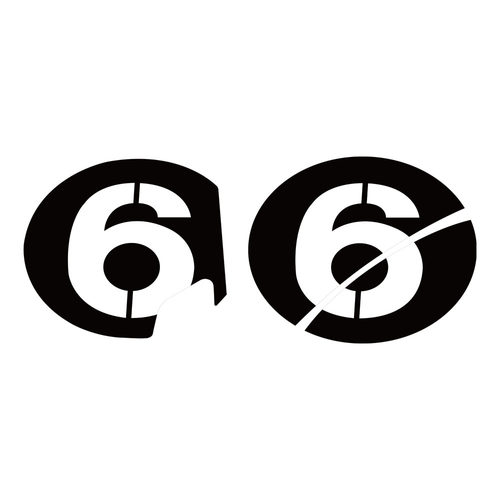 6日贴纸适用于Vespa维斯帕韦士柏车身改装GTS300 GTV 6号贴花反光 - 图3