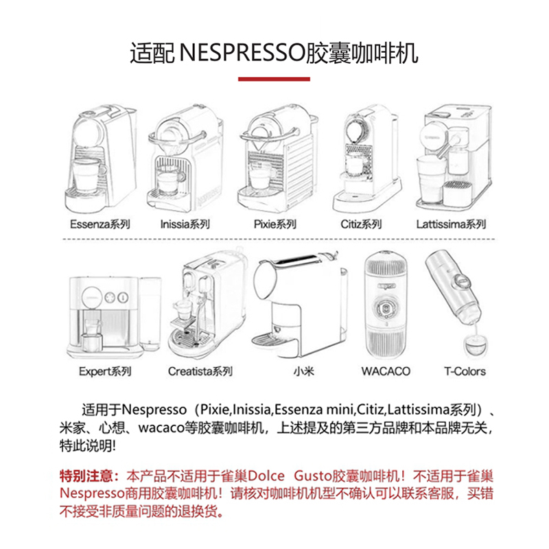 原装进口Nespresso兼容咖啡胶囊西班牙Daniels雀巢小米心想胶囊机-图0