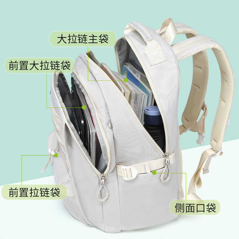 爱迪生女初中生2023新款大学双肩包 迪普森双肩背包