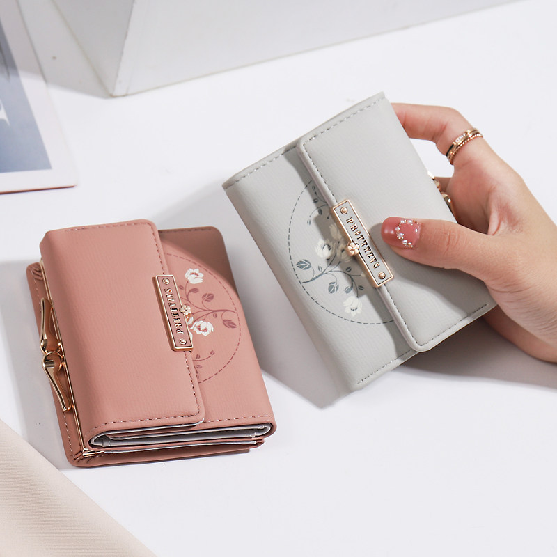 女士2021韩版新款印花短款零钱包 宝瑞芙钱包