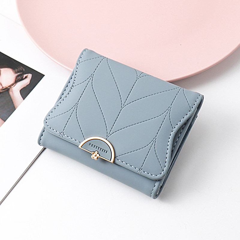 短款2021夏新款女士折叠ins零钱包 宝瑞芙钱包