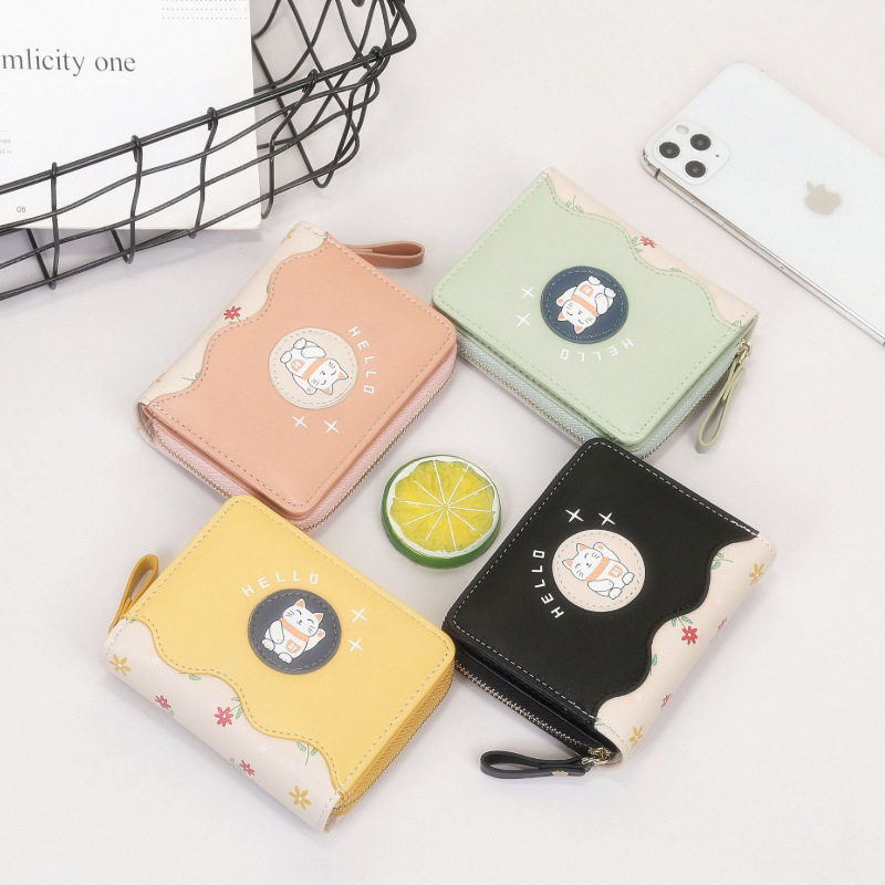 女士短款2022新款日系可爱心零钱包 宝瑞芙钱包