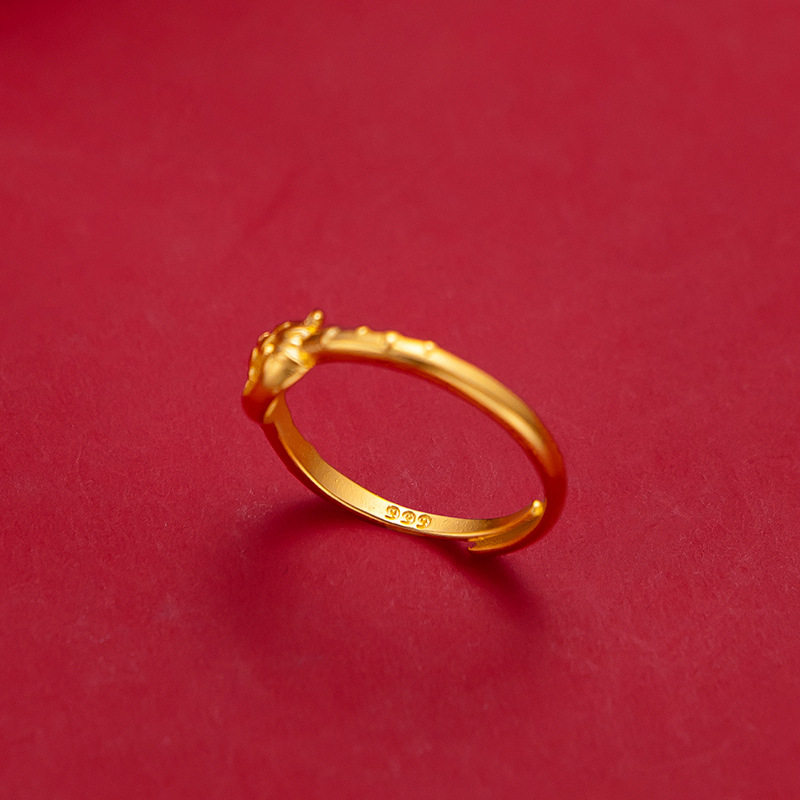 虎年生肖2022年新款潮女活口男对戒 托玛士戒指/指环