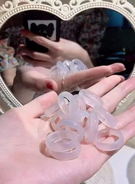 【玛瑙戒指】天然荔枝冻色