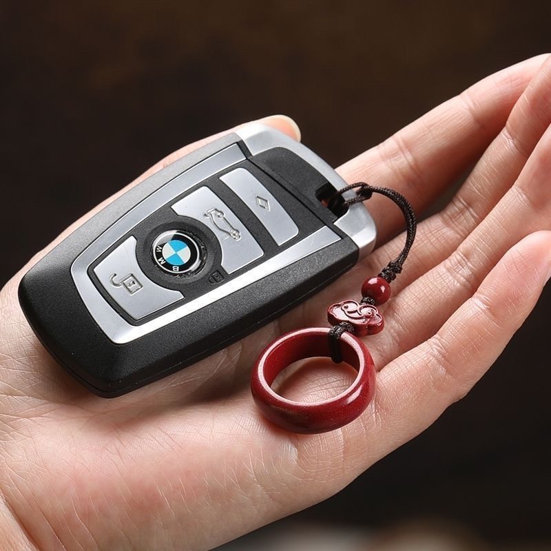 Cinnabar ring buckle anti-lost small hanging rope