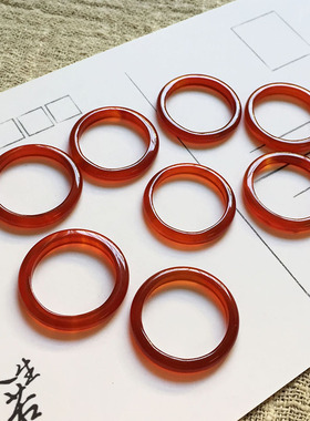 鸿运当头天然红玉髓戒指