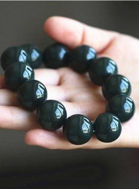 天然新疆和田色一细料青