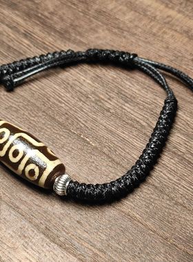 西藏真品风化包浆九眼天