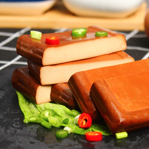 知江南鸡蛋干100克5袋装酱香味特产零食凉拌炒菜非豆腐干整箱批发 - 图2
