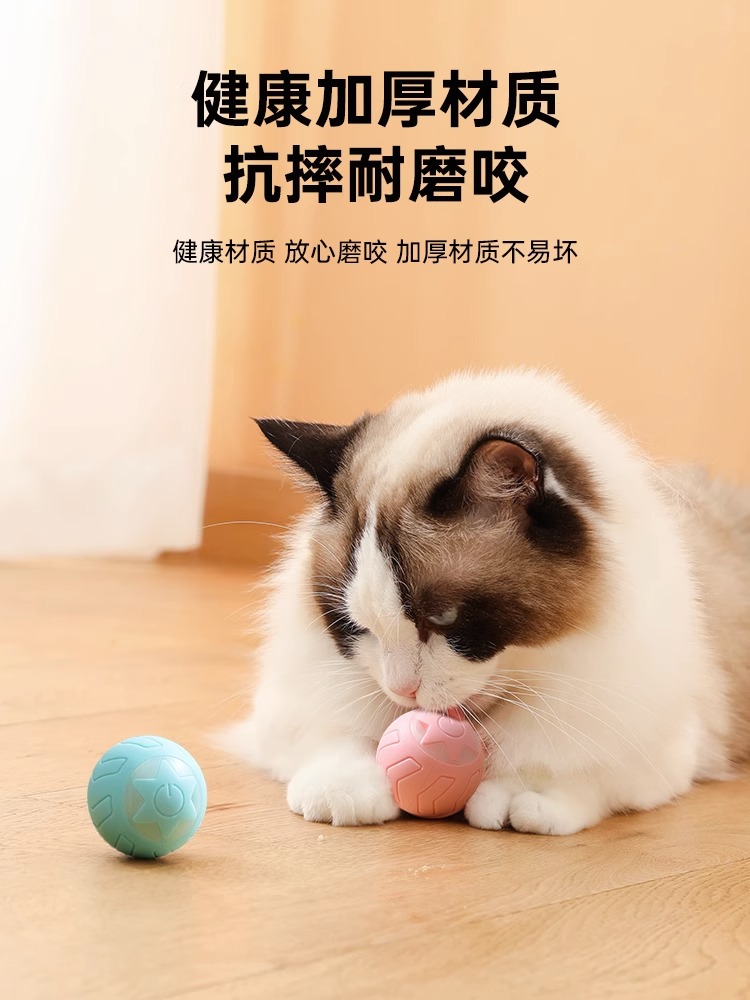 猫咪玩具自动逗猫球自嗨解闷逗猫棒小猫猫玩具猫玩具电动猫咪用品-图2