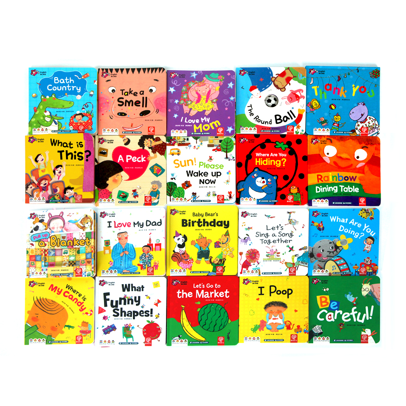 小开本 甜心英语 Honey English20册英文原版绘本儿童宝宝英语早教图画书幼儿园启蒙好习惯0-3-6岁益智纸板图书