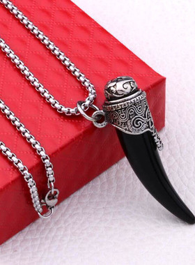盗墓笔记摸金符钛钢项链鬼吹灯摸金校尉张起灵同款项链挂件小众