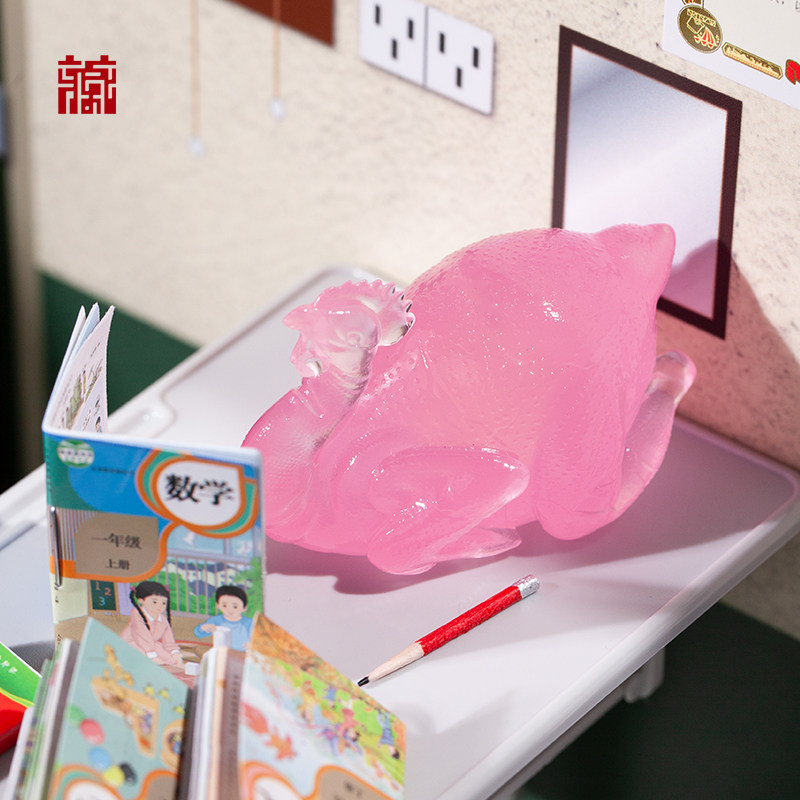 广东省博物馆广宁玉雕鸡鸡灵古怪盲盒挂件手办玩具网红摆件盲盒