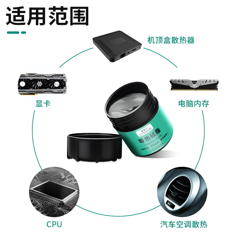 鹿仙子含银导热硅脂cpu手机散热膏笔记本台式显卡硅胶电脑耐高温,淘宝优惠券,粉丝福利购,淘宝优惠卷