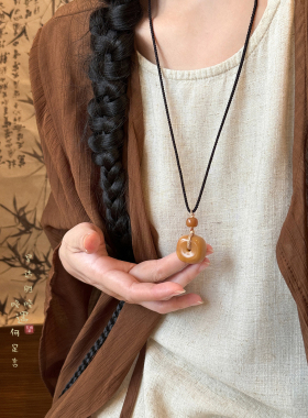 天然石编织项链新中式国风