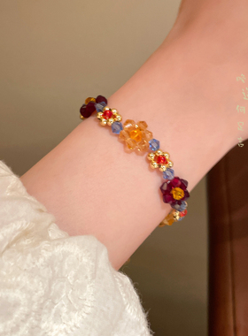 彩色串珠项链多巴胺小众精致