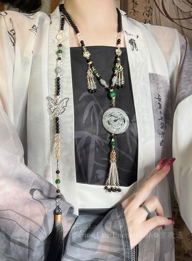 ［神隐］汉服马面裙璎珞背云长流苏项链女新中式古风国风旗袍配饰