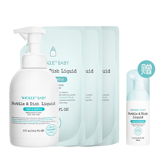 Жидкость для чистки бутылок с фруктами и овощами Wickle, 2 л.